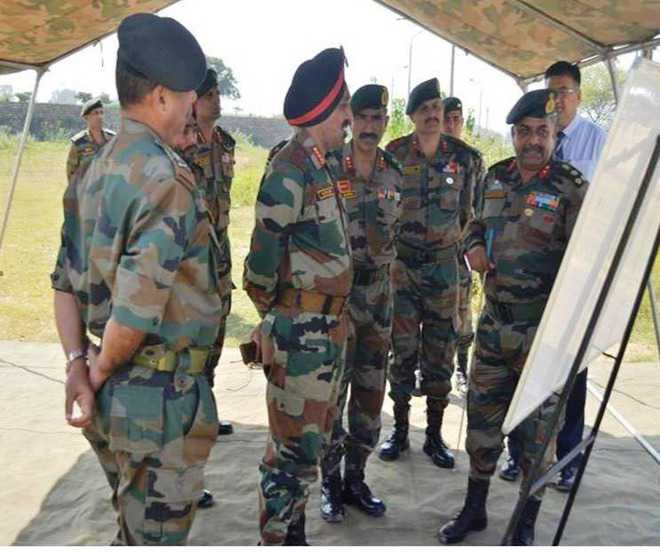 Western Command chief visits forward areas