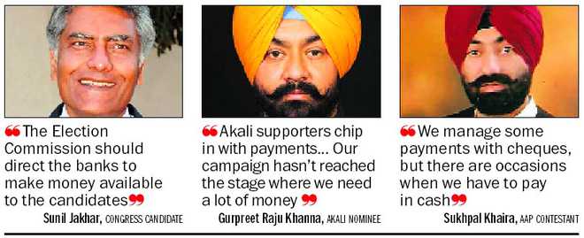 Cashless campaign? No way, say candidates
