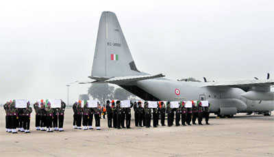 Siachen bravehearts’ bodies flown home