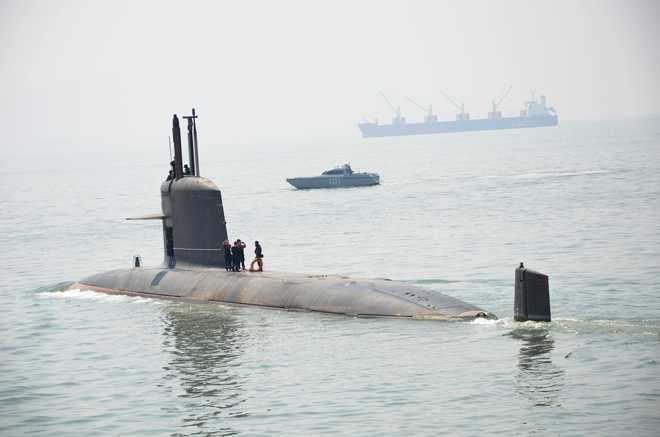 1st indigenous Scorpene-class sub Kalvari out for sea trial