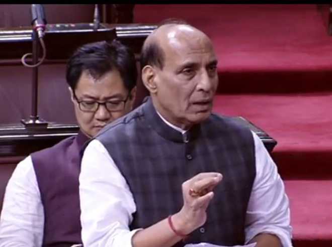 Rajnath blames Pakistan for stoking violence in Kashmir