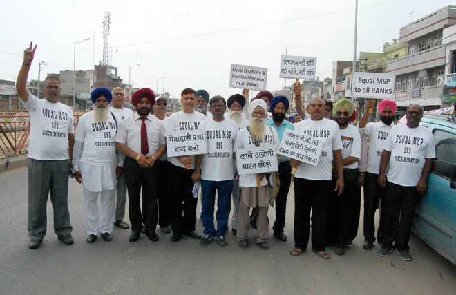 Foot march launched to protest bias against junior Army officers