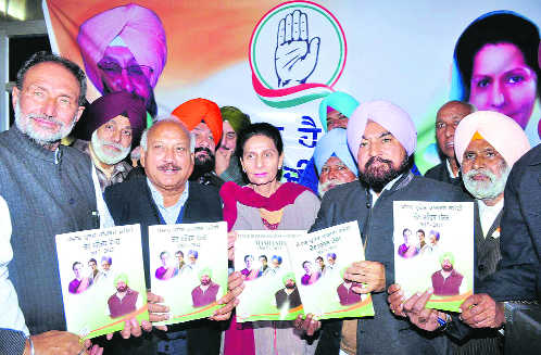 Congress releases poll manifesto