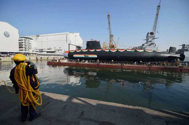 2nd Scorpene-class submarine Khanderi launched