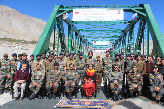 Nirmala inaugurates key bridge in Leh