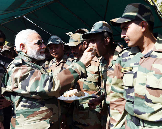 PM Modi celebrates Diwali with troops along LoC in J&K’s Gurez sector