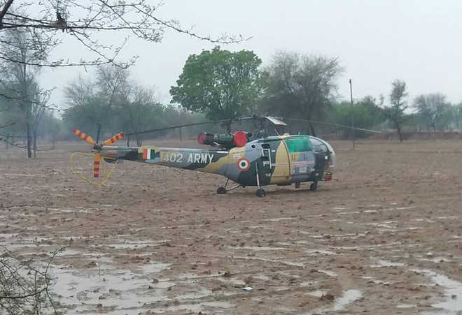 Army chopper makes ‘precautionary landing’ in Jodhpur