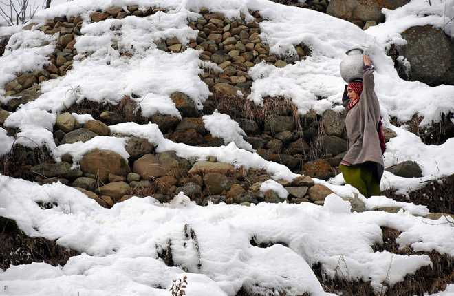 Kargil freezes at -14.5°C as cold wave continues in J&K