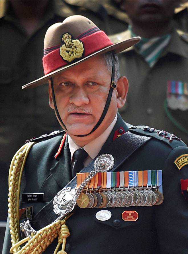 Talks when Pak stops supporting terror in J&K: Army Chief Gen Rawat