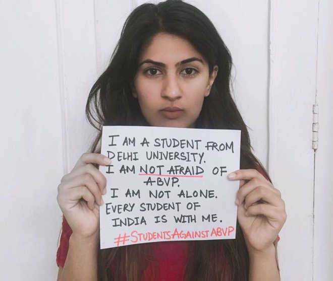 Gurmehar video played in Delhi Assembly