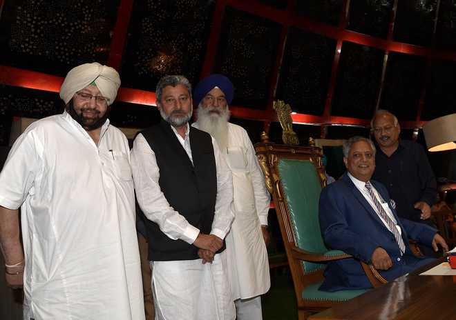 Rana KP Singh elected Speaker amid protests by AAP MLAs