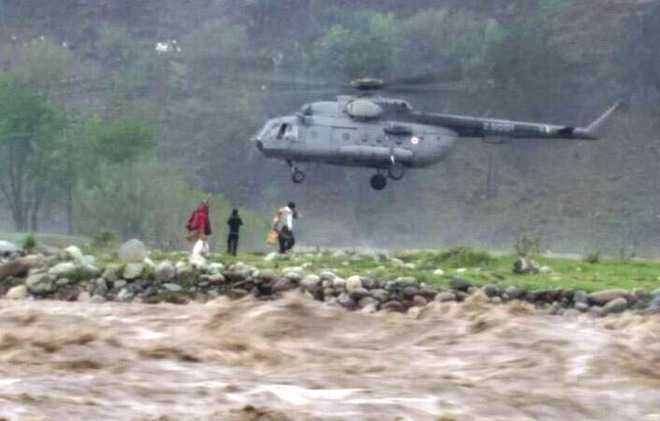 IAF rescues 17 from floodwaters