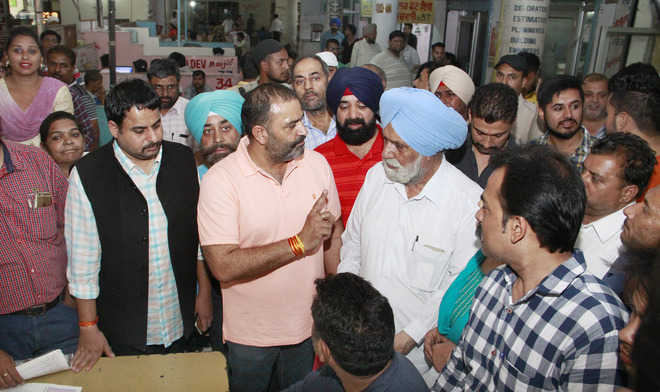 MLA inspects administrative complex