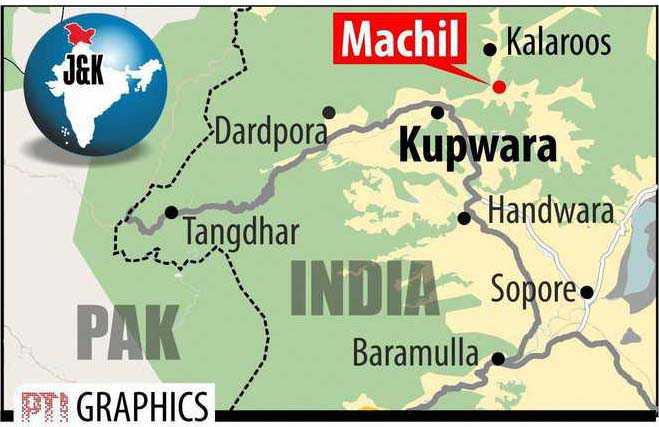 Infiltration bid in Machil, 3 militants gunned down