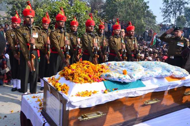Sepoy’s last rites performed with full honours in Panipat village