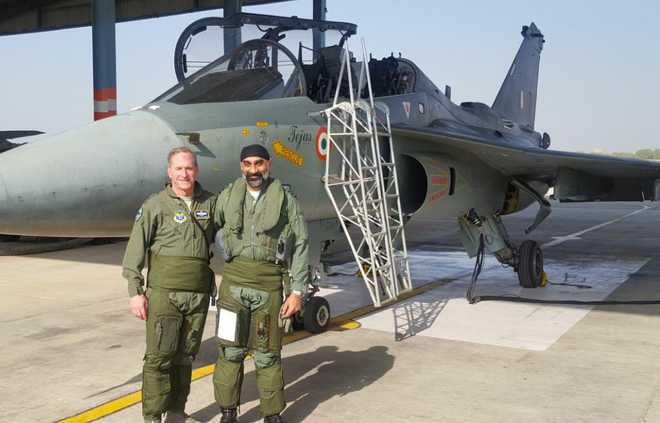 US Air Force chief Goldfein flies Tejas aircraft in Jodhpur