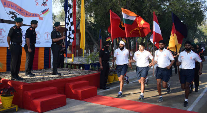 Army personnel’s relay marathon concludes