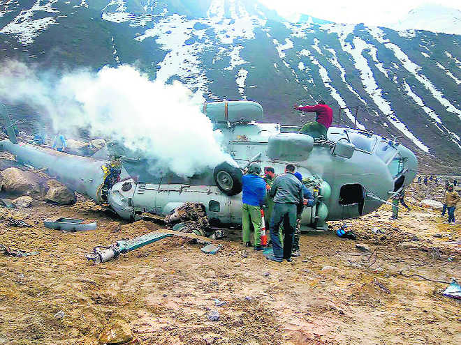 IAF copter crashes near Kedarnath, all safe