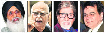 Padma honour for Advani, Badal