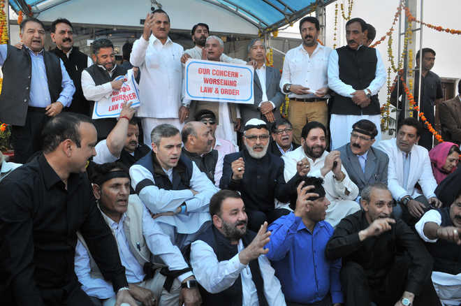 Cong MLAs stage walkout in J-K Assembly
