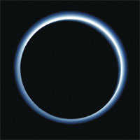 NASA probe shows Pluto has blue skies