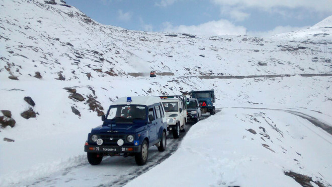 Rohtang-Koksar road restored : The Tribune India