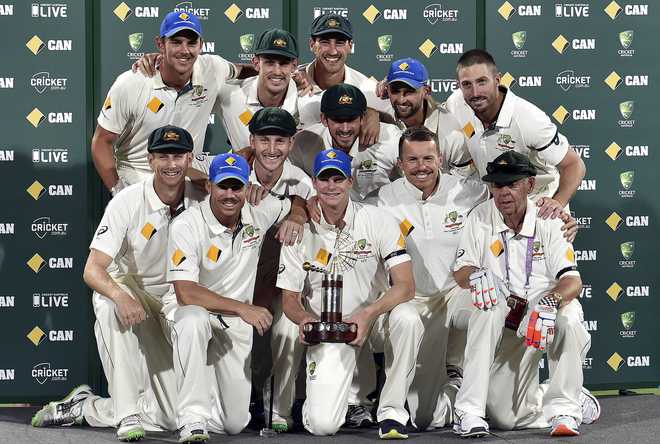 Australia win day-night Test in tense finish