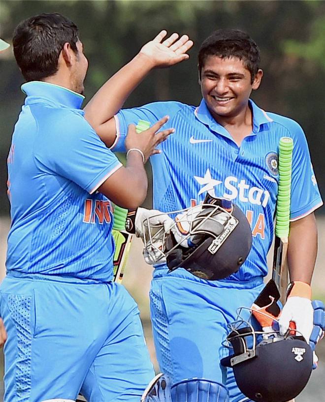 Sarfaraz guides India colts to 
tri-series triumph