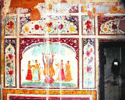 Rare fresco at Ranjit Singh’s palace in ruins