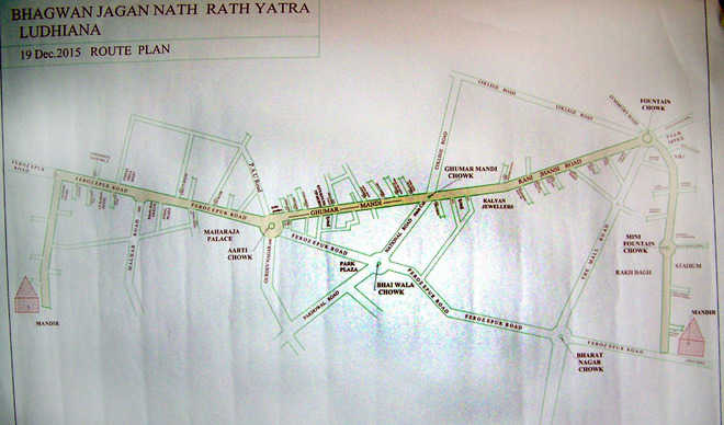 Traffic route plan for rath yatra