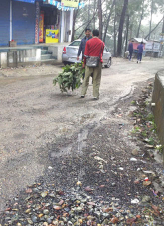 Road repaired 3-month ago damaged in Hamirpur