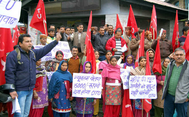 Protest against Centre’s ‘anti-labour’ policies