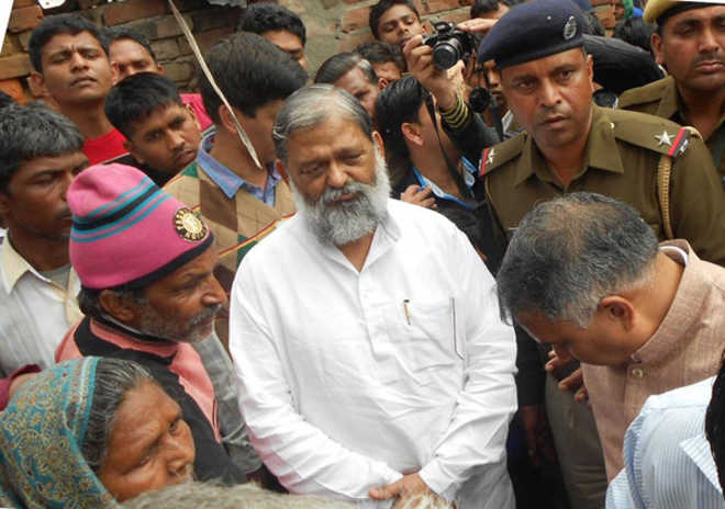 Anil Vij visits victim’s family, Rs 11 lakh relief announced