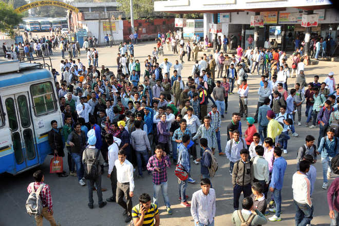 Haryana Roadways employees go on strike, passengers harried