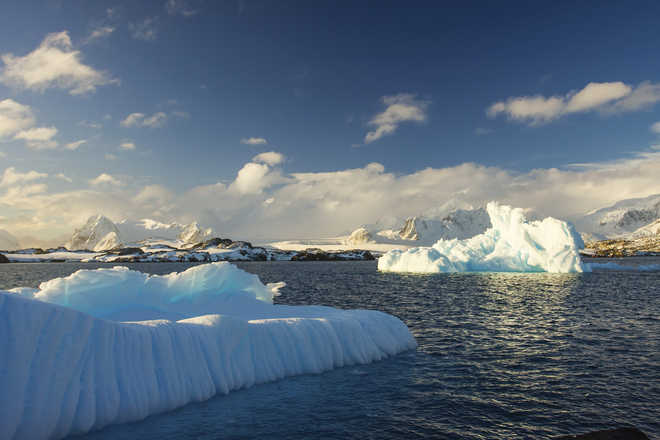 warm ocean water causing significant melting of antarctic