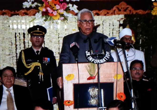 Govt to initiate dialogue with all stakeholders in J&K: Governor