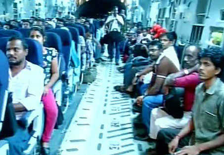 IAF plane carrying 190 Indian nationals lands in Mumbai