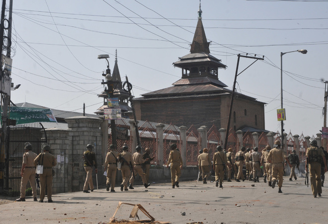 Tral locked down as protest foiled