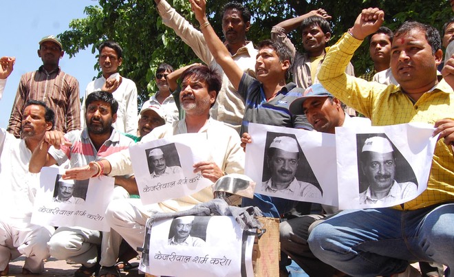 Cong demands FIR against Kejriwal