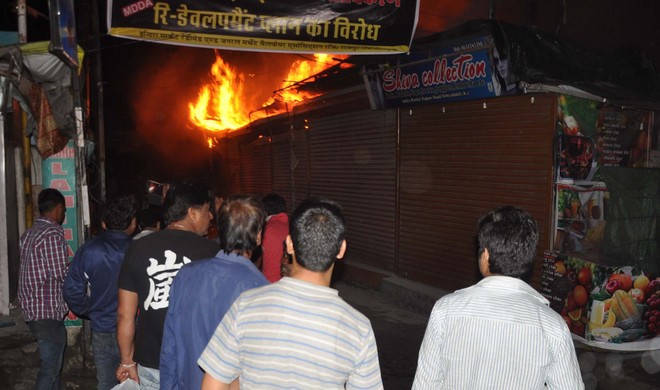 Six shops gutted in Doon