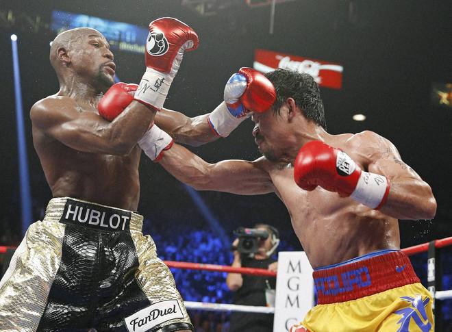 Mayweather sends Pacquiao packing