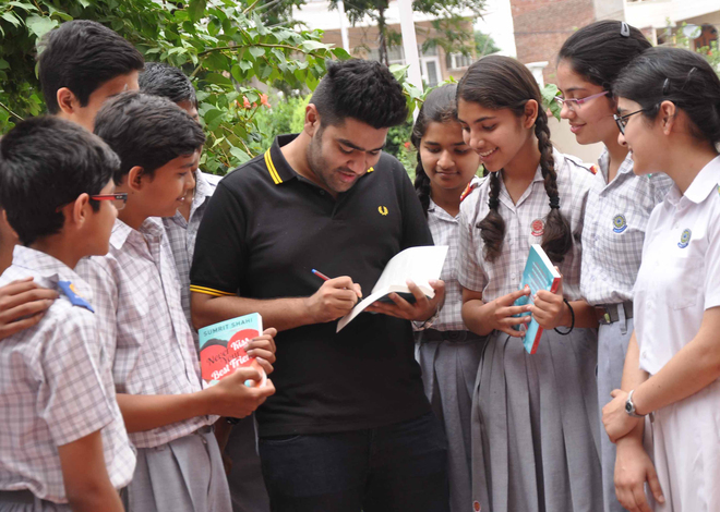 Author Sumrit Shahi motivates students