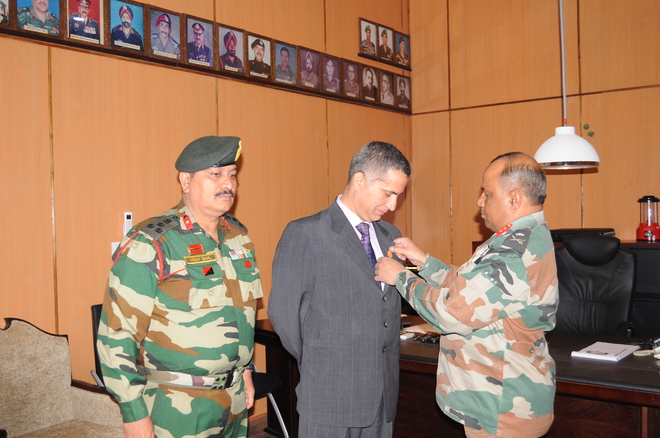 Srinagar Army school Principal felicitated