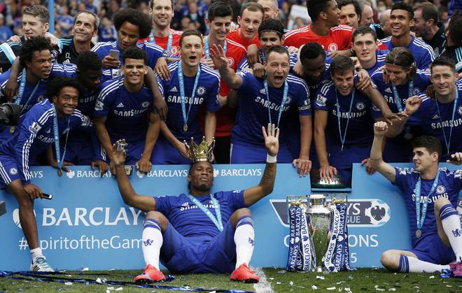 Chelsea finally lift the Premier League trophy
