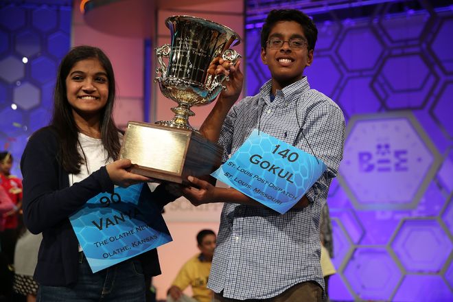In historic tie, 2 Indian-Americans win Spelling Bee