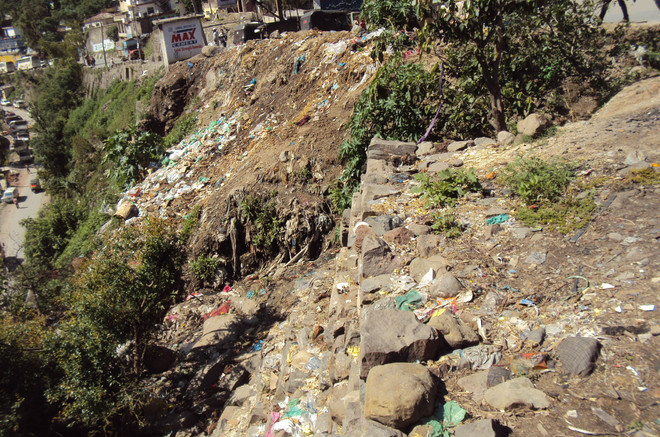 Ramban presents a grim sight with heaps of garbage everywhere