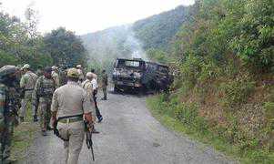 18 Army men killed, 11 hurt as rebels target convoy in Manipur