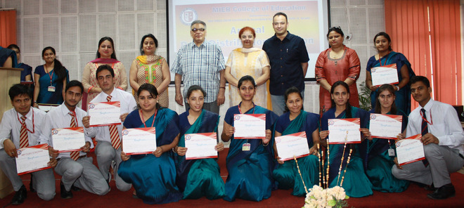 MIER College of Education felicitates achievers : The Tribune India