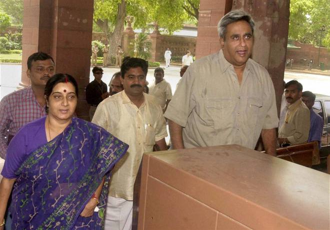 Sushma in fresh trouble over Lalit’s job offer to husband