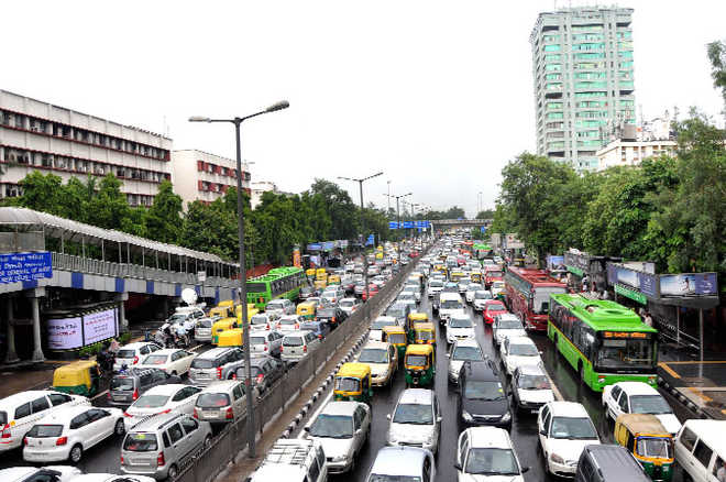 Rains cause traffic snarls, chaos